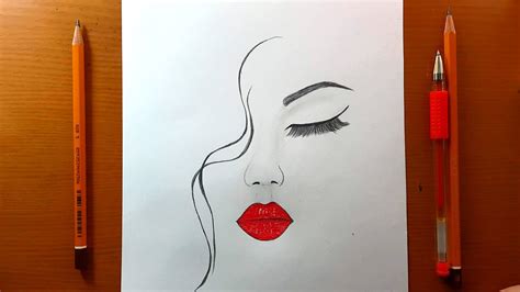 Disegni Facile Disegno Del Viso Di Ragazza Molto Facile Per