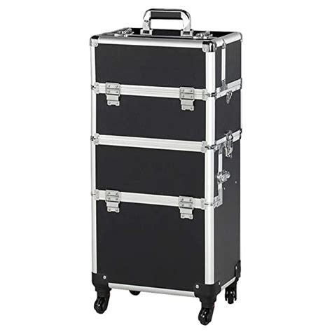 Amazon Yaheetech In Rolling Makeup Train Case Trolley