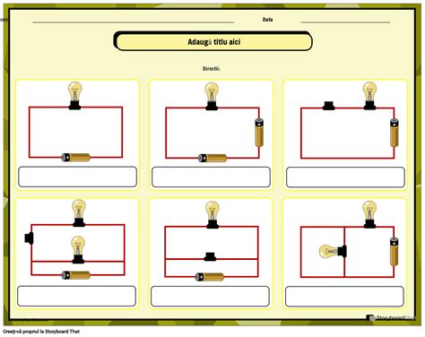 Fi De Lucru Pentru Circuitul Electric Storyboard