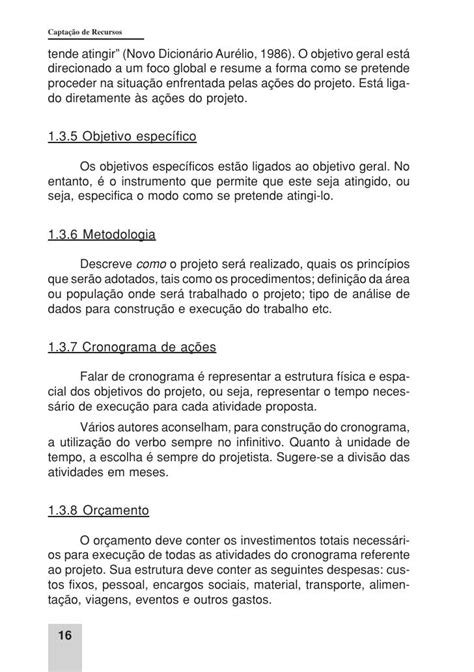 Exemplo De Projeto Para Captação De Recursos Novo Exemplo