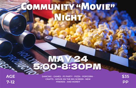 Community Movie Night For Age 7 12 — Springbank Dancers