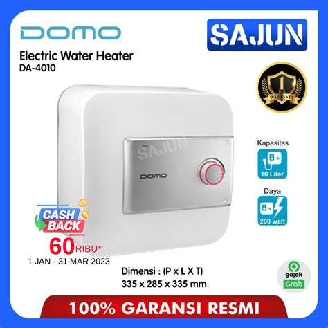 Jual Domo Electric Water Heater Liter Da Pemanas Air Listrik Da