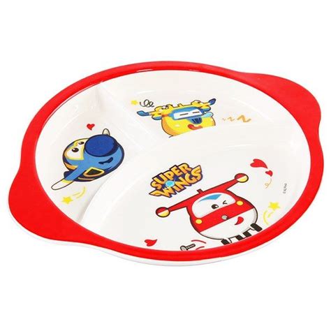 Khay Ăn Melamine Super Wings 3 NGĂN 25x21 3x2 5cm Gabby Store