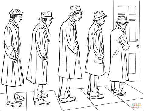 Great Depression Pages Coloring Pages