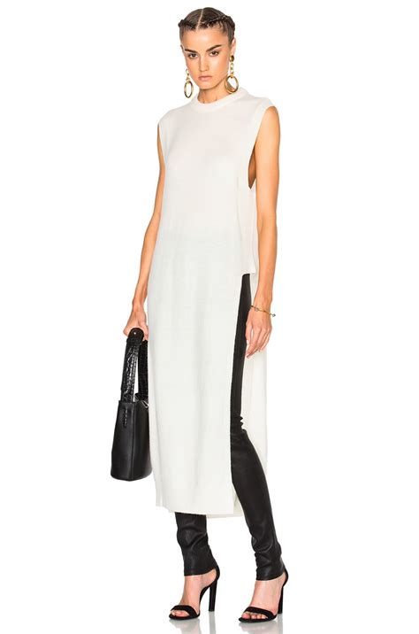 Alexander Wang Cashmere Mock Neck Sweater In Ivory FWRD