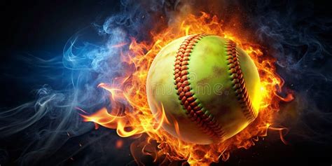 Softball Fire Stock Illustrations 531 Softball Fire Stock