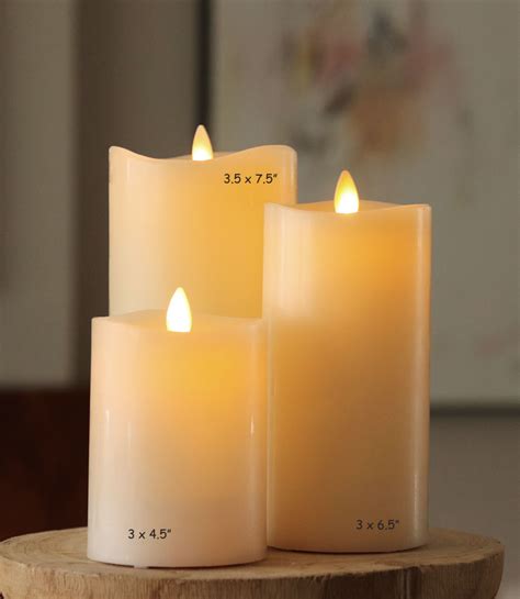 Matchless 360 Degrees Moving Flame LED Pillar Candle 3 X 6 5 Inch