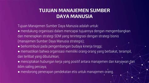 Manajemen Sumber Daya Manusia Msdm Ppt