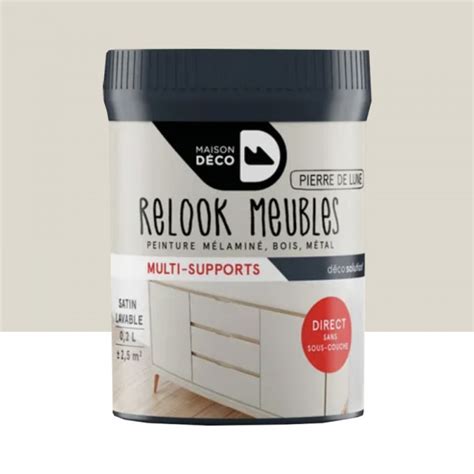 Peinture Maison Déco Relook Bois Les Unis Satin Noir pas cher