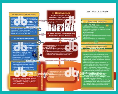 Gi Hemorrhage Concept Map Deanne Blach Db Productions