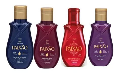 Kit 4unds Óleo Corporal Paixão 100ml MercadoLivre