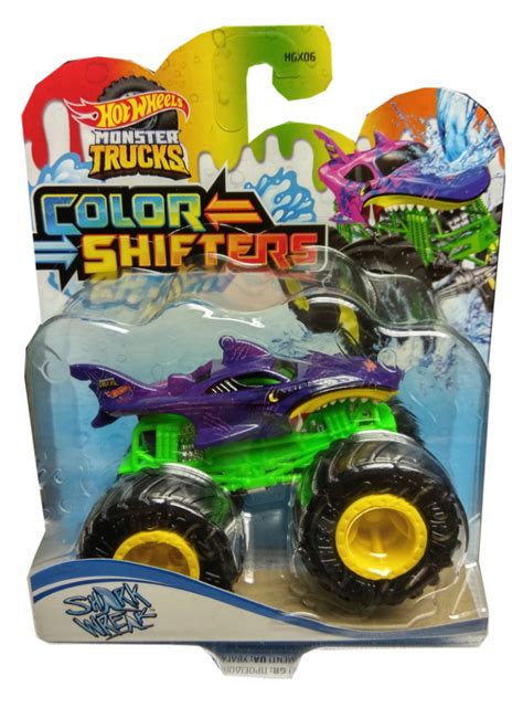 Hot Wheels Monster Trucks Color Shark Wreak Hgx