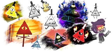 Bill Ciphers Many Forms Gravity Falls Fan Art