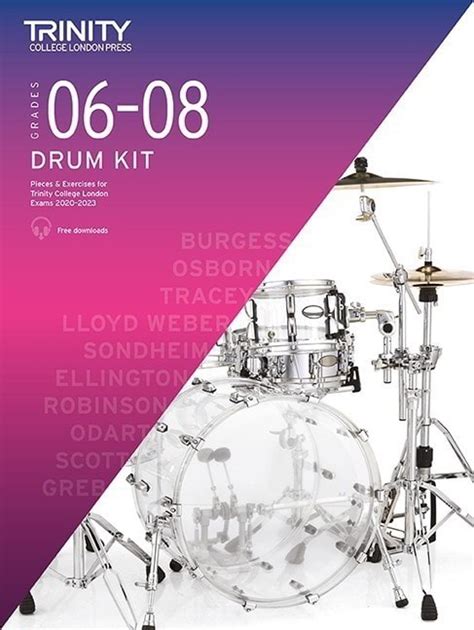 Forwoods ScoreStore Trinity Drum Kit Grade 6 8 From 2020