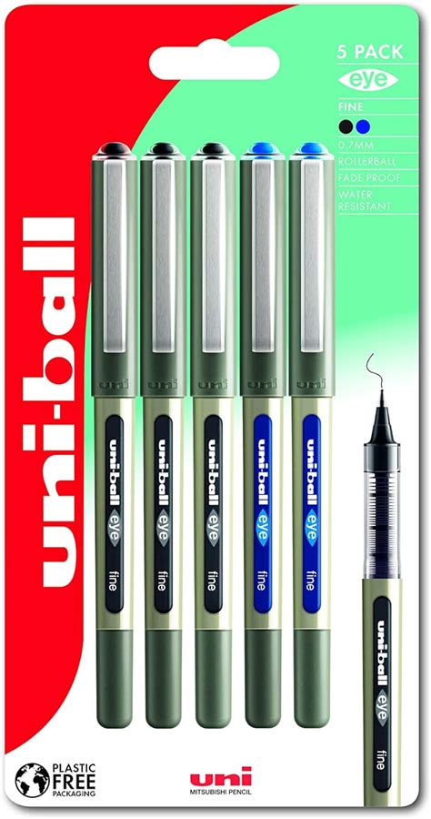 Amazon Uni Ball UB 157 Eye Rollerball Pens Premium Fine 0 7mm