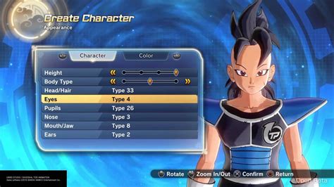 Dragon Ball Xenoverse 2 Open Beta Character Creation Female Sayian