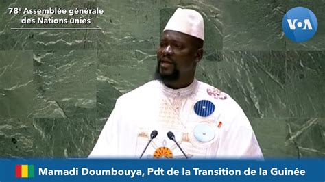 Mamadi Doumbouya Guinée devant la 78e Assemblée générale des Nations