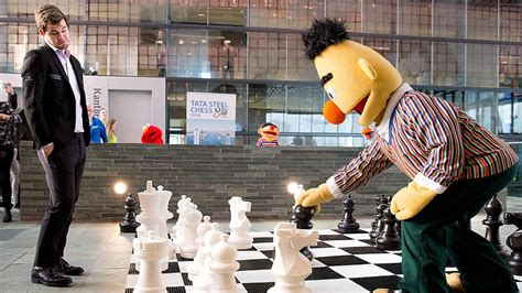 PsBattle World Chess Champion Magnus Carlsen Plays Bert From Sesame