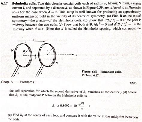 Solved Two Thin Circular Coaxial Coils Each Of Radius A Chegg