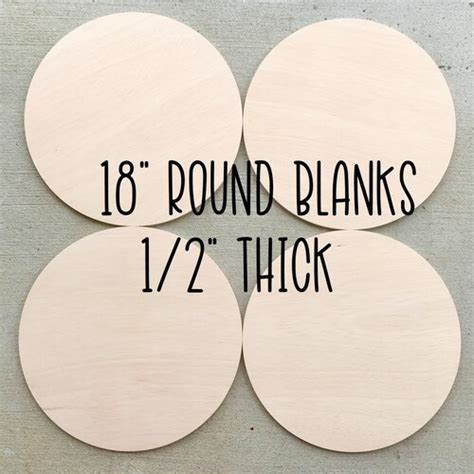 Birch Wood Circle Rounds Wooden Circle Blanks Door Hanger Etsy