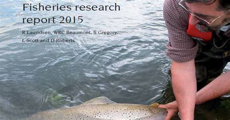 Fisheries Research Report | Teaching Resources