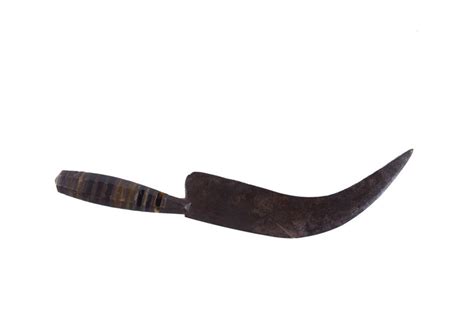 Early Curved Blade Antique Fighting Knife