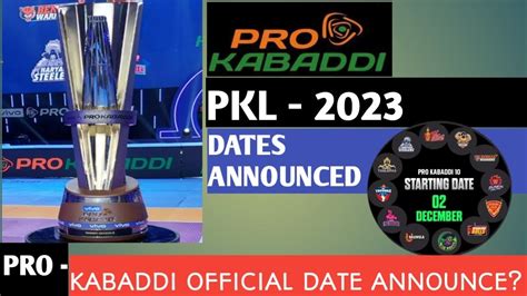 Pkl Pkl Full Schedule Starting Date Announced