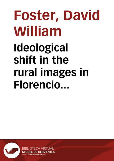 Ideological Shift In The Rural Images In Florencio S Nchez S Theater