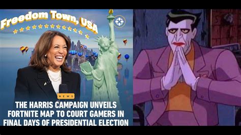 Harris Campaign S Fortnite Map Freedom Town USA Is Themed Around Her