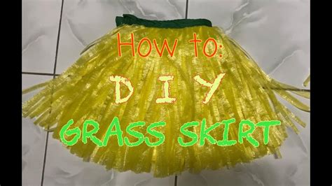 Diy Grass Skirt Mumzy Vany Cdo Youtube