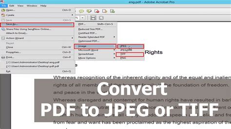 Convert PDF To JPEG Or TIFF Images Using Adobe Acrobat Pro YouTube