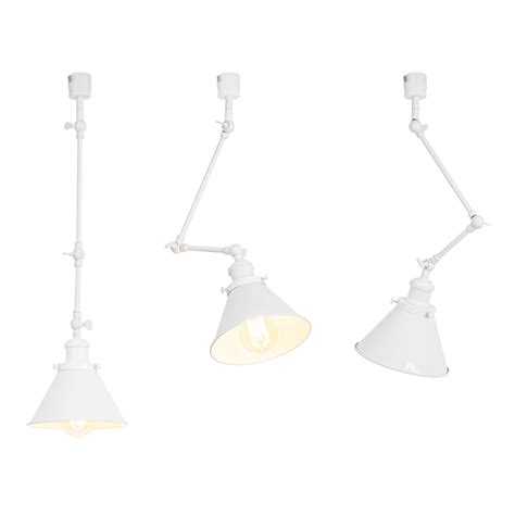 FSLiving J Type Track Pendant Lights With Adjustable Arm Vinatge