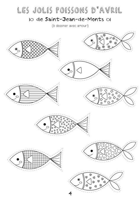 Printable Coloriages Poissons D Avril Coloriage Poisson Dessin