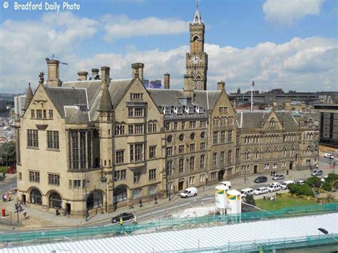 Bradford Daily Photo Bradford Town Hall Rear View