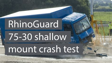 Marshalls Rhinoguard 75 30 Shallow Mount Bollard Crash Test Youtube