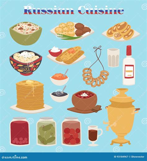 Traditional Russian Cuisine Culture Dish Course Food Welcome To Russia