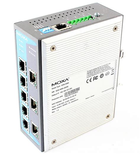 Moxa Eds 408a Industrie Managed Switch 8 Port 100mbit Hutschiene Ebay