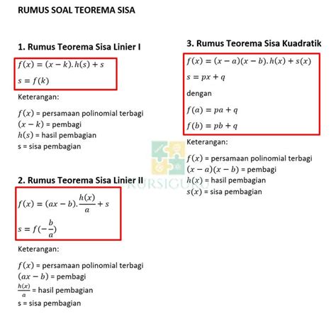 18 Contoh Soal Teorema Sisa Matematika Kelas 11 K13