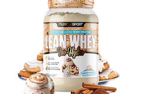 Muscle Sports Exclusive Cinnamon Bun Cheesecake Lean Whey