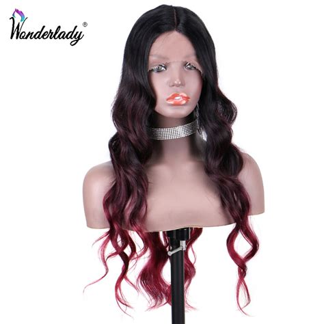 Wonderlady Midden Deel Lace Front Pruik Inch Lan Grandado