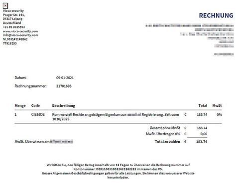 Gef Lschte Rechnungen Im Namen Der Austria It Vicca Security Und Co