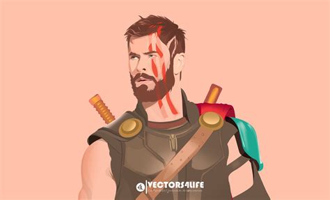 Vector Illustration - Thor Ragnarok on Behance