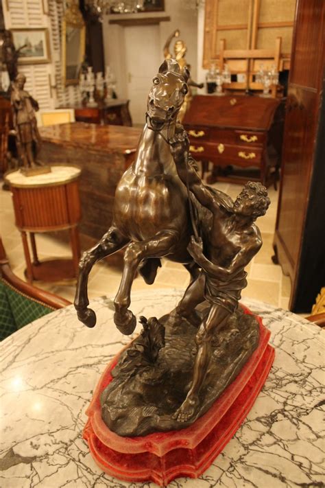 Proantic Cheval De Marly Important Bronze D Apr S Guillaume Coustou