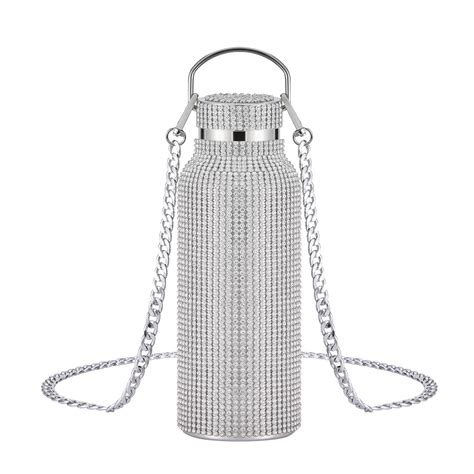 Diamond Water Bottle Bling Rhinestone Stainless Steel Thermal Bottle