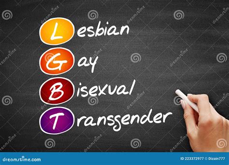 Lgbt Lesbian Gay Bisexual Transgender Acronym Concept On Blackboard Stock Image Image Of