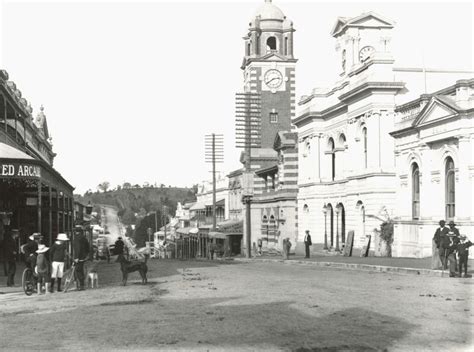 Brisbane St,Ipswich in Queensland in c.a.1900.