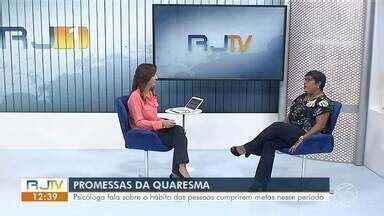 RJ1 TV Rio Sul Psicóloga fala sobre hábito das pessoas cumprirem