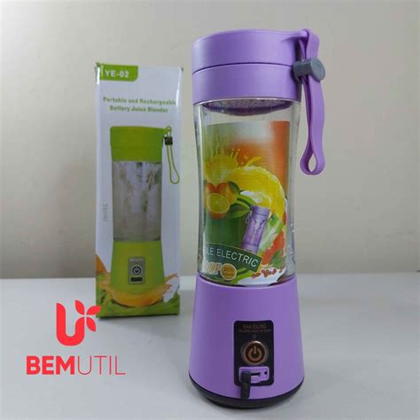 Mini Liquidificador Portátil Shake 6 Laminas Cabo USB ENVIO pode