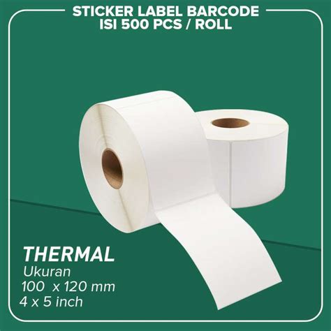 Jual Label Barcode Thermal X Kertas Sticker Thermal X