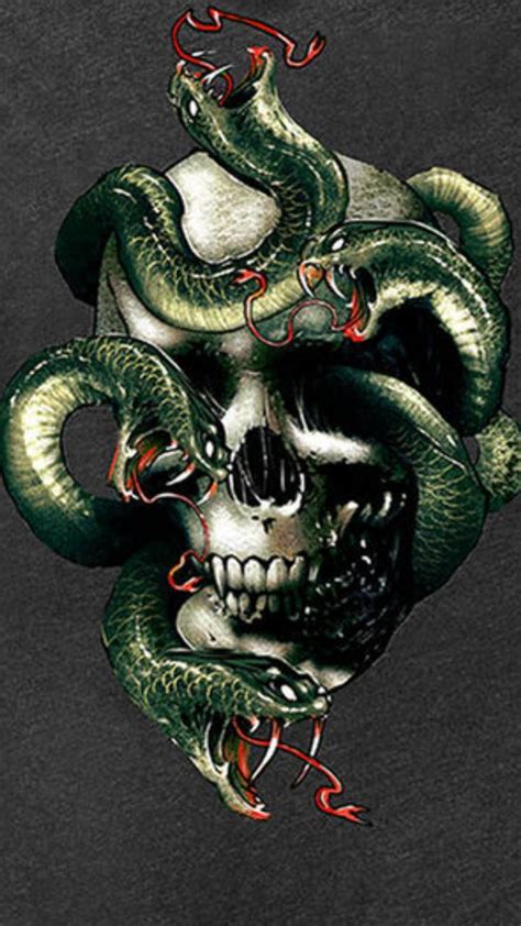 Skull And Snake Wallpapers Wallpaper Cave